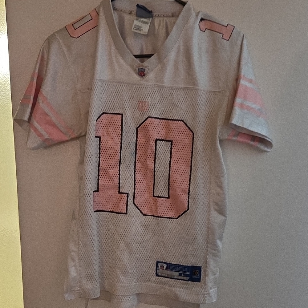 Youth Pink and White Sports Jersey